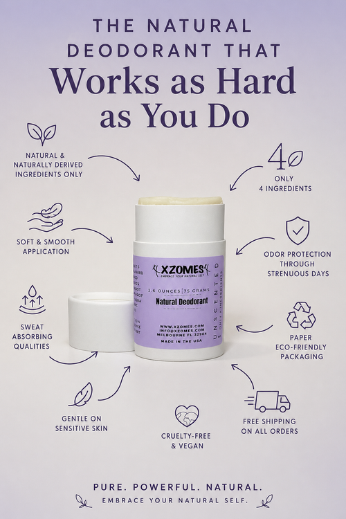 The Simplest Deodorant (Paper) - Natural - Unscented - 4 Ingredients - 75 Grams