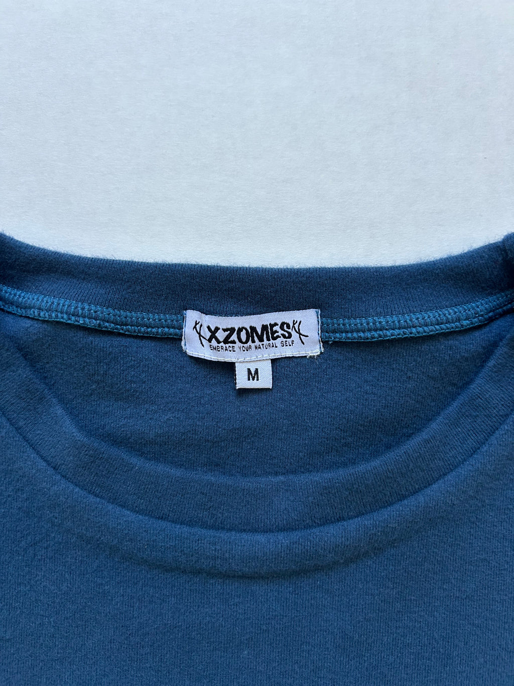 Slogan Crop Top in Navy