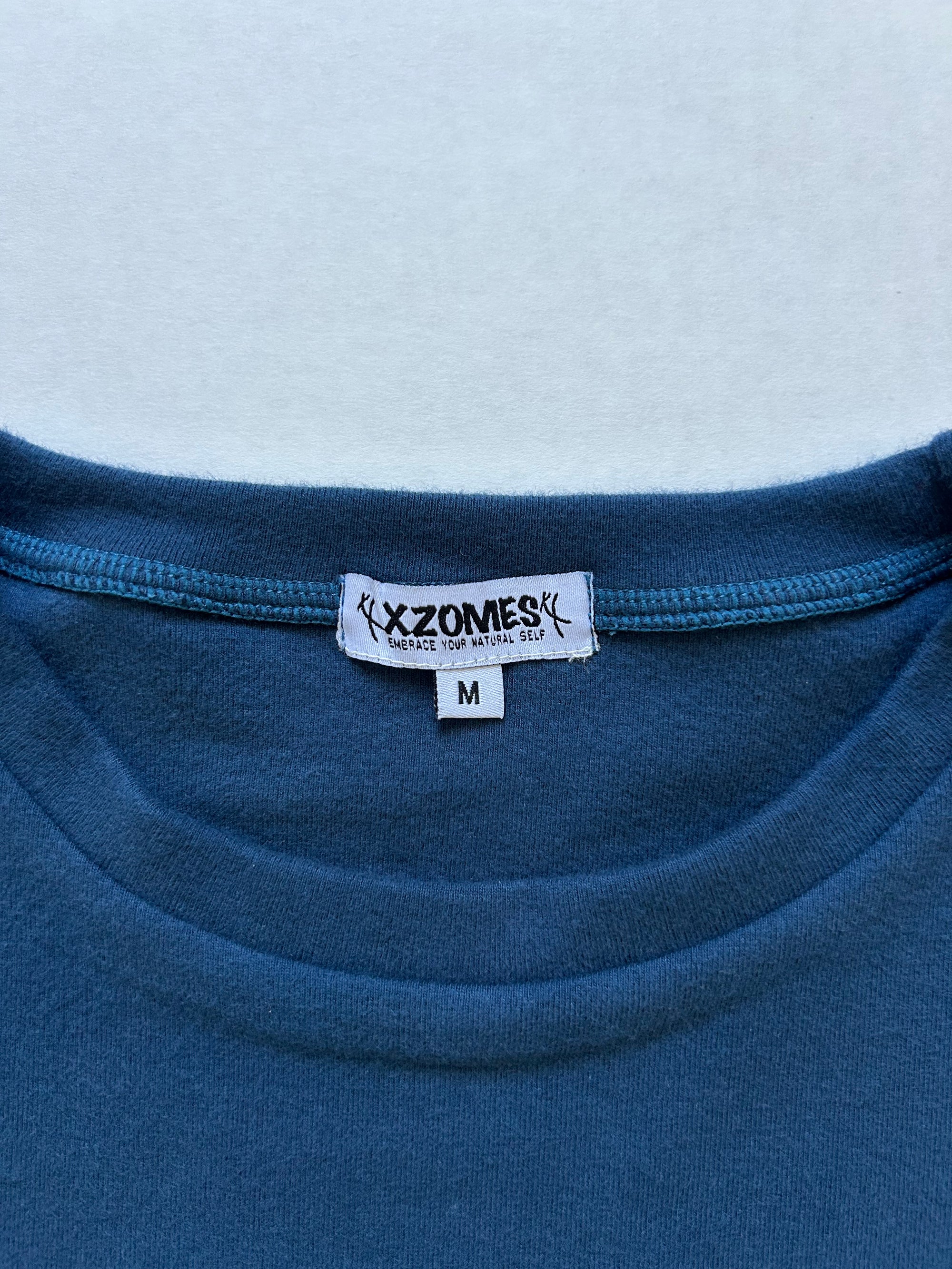 Slogan Crop Top in Navy