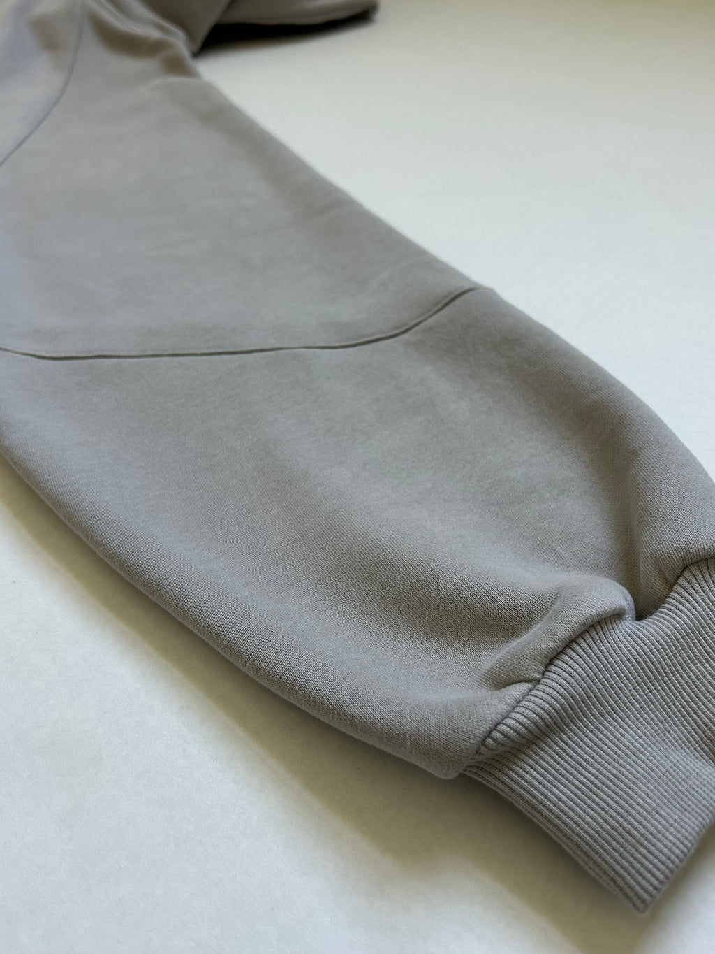 Tie Hoodie in Light Gray