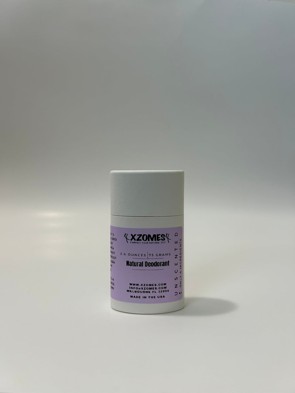 The Simplest Deodorant - Natural - Unscented - 4 Ingredients - 75 Grams
