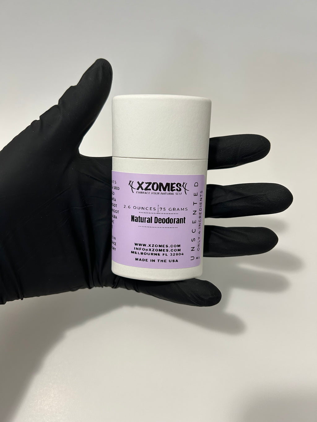The Simplest Deodorant - Natural - Unscented - 4 Ingredients - 75 Grams