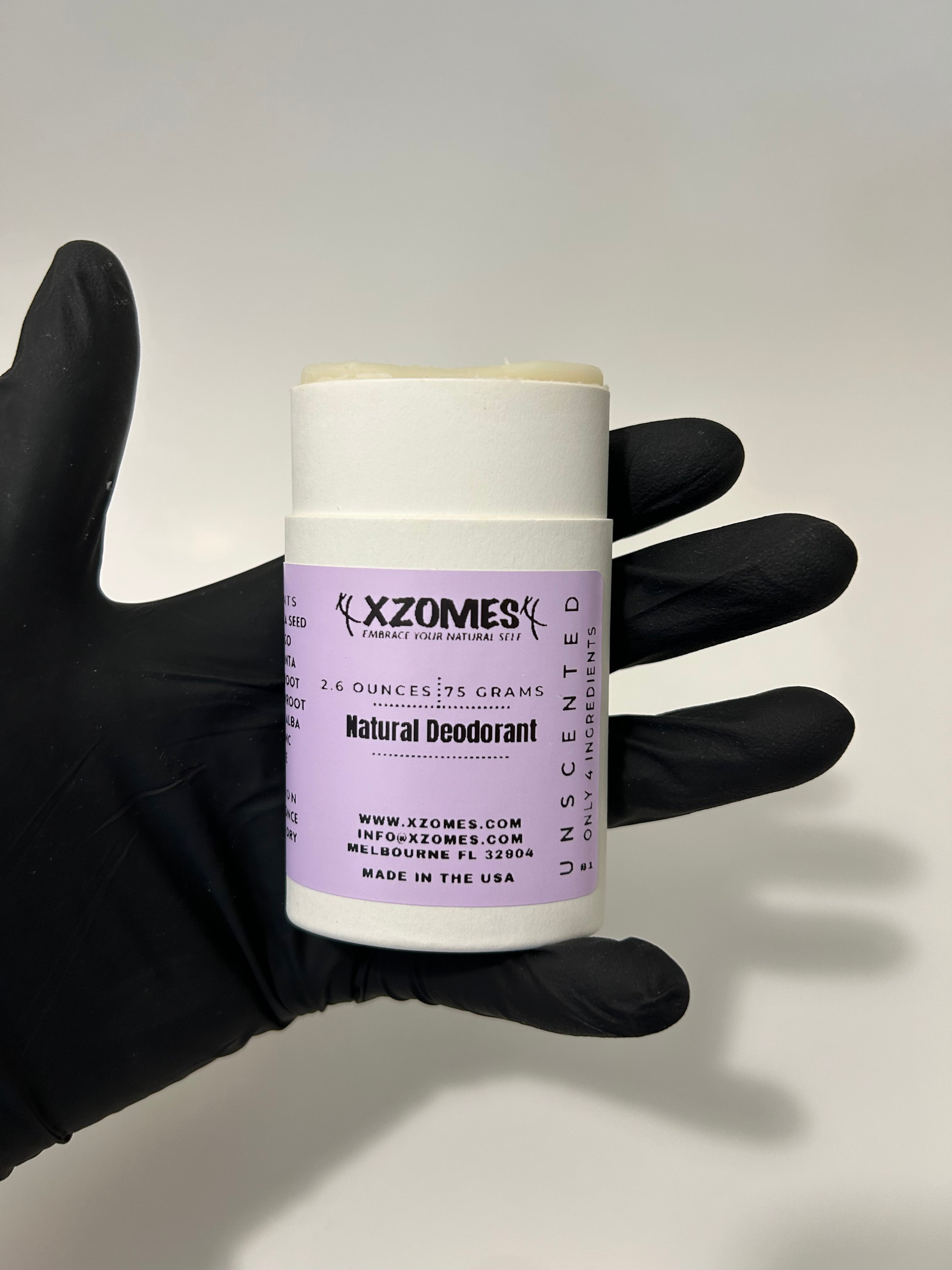 The Simplest Deodorant - Natural - Unscented - 4 Ingredients - 75 Grams